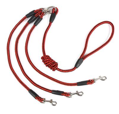 China 3 Dog Leash Heavy Gold Dog Lead Duty  Dog Leash Walking Two Dogs for sale