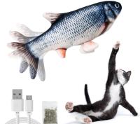 Chine Poissons s'effondants interactifs de Cat Toy With Catnip Bag Flapping de poissons pour des chats à vendre