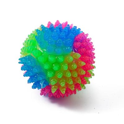 China Pet Supplies Dog Toys TPR Elastic Ball Luminous Molar Toys Educational Interactive Pet Toys for sale