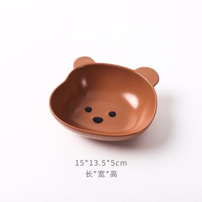 中国 猫ボール陶磁器犬ボールくまボールのかわいい反転覆猫の版の茶碗の猫の餌ボール 販売のため