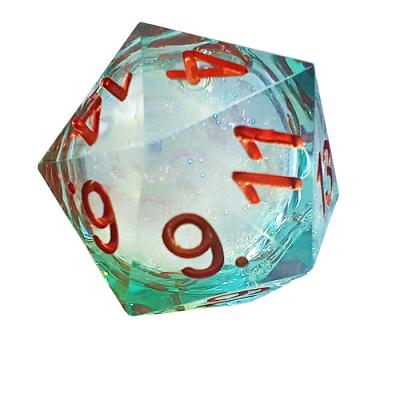 China Can Be Customized Factory DND Handcrafted Dice Set Polyhedral Designer 7 Dice RPG Dice Set With Cutting Edges for sale