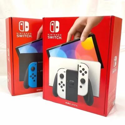 China 32GB OLED Console With Neon Blue and 3000 Built-in Games for Nintendos Switch Controller Console Charger Power Cable Included for sale