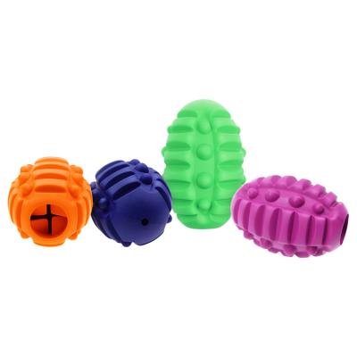 China Sustainable Rugby Ball Teether Dog Chew Toys Bite Resistant Dog Toy for sale