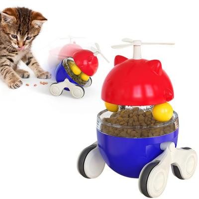 China Custom Viable Automatic Slow Spinning Cat Windmill Driver Pet Windmill Driver Cat Toys Interactive Cat Toys for sale