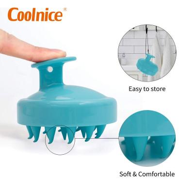 China Soft Head Home DIY Salon Comfortable Silicone Shampoo Hair Scalp Massager Brush for sale