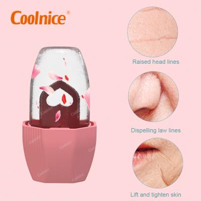 China High Quality Blood Vessel Removal Ice Roller Skin Cutting Silicone Mold Ice Roller Massager Face Holder for sale