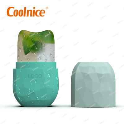 China Custom Logo Silicone Ice Cube Roller Face Cooling Facial Massager for Face for sale