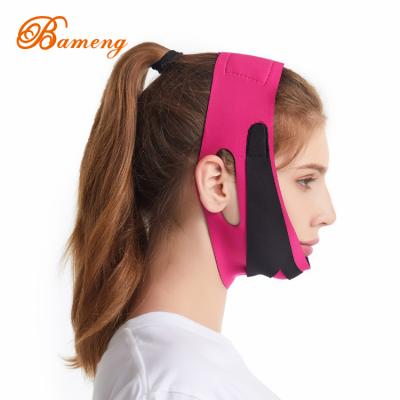 China Hot Selling V Shape Lift-up Anti Wrinkle Portable Bandage Belt Face Slimming Stretch Bandage Face-Slimming-Bandage Beauty Bandage For Face for sale