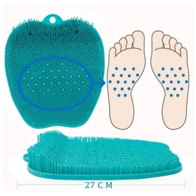 China EXFOLIATE Shower Foot Scrubber Brush Cleaner Massager Silicone Foot Remover for sale