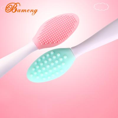 China Other Amazon 2 in 1 Nasal Lip Face Skin Cleanser Silicone Blackhead Pore Remover Acne Lip Scrub Brushes for sale