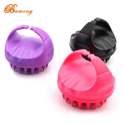 China Round Silicone Head Massager Shampoo Scalp Massage Sweep Hair Wash Comb Body Shower Brush Bath Spa Slimming Massager Brush for sale