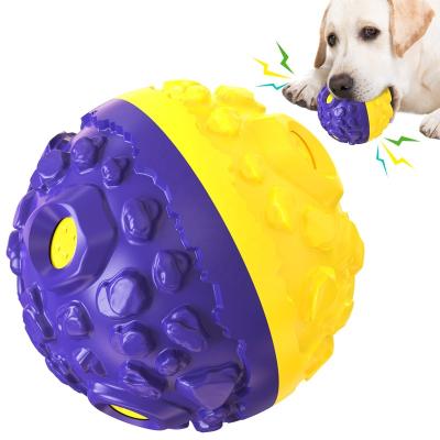 China Viable Meteorite Ball Squeaky Chew Toy Ball For Dogs for sale