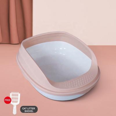 China HOT Products Viable Cat Toilet Box Trays Simple Plastic Cat Litter Box Cute Pet SALE for sale