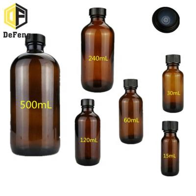 China Wholesale Boston Amber Essential Oil Round Bottle 250ml Essential Oil Bottle for sale