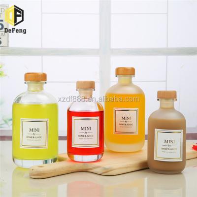 China Yogurt Bottle 8oz 16oz Scrub Juice Bottle Coffee Glass Bottle Milk Tea Glass Bottle 250ml 500ml for sale