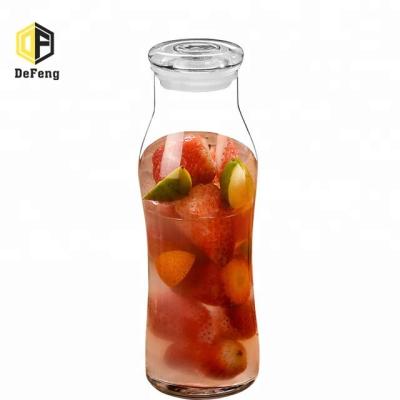 China Yogurt Bottle 565ml Coffee Bottle Milk Tea Bottle Glass Juice Bottle for sale