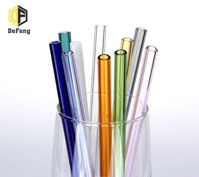 China Party Beverage Juice Glass Pipette Glass Straws for sale