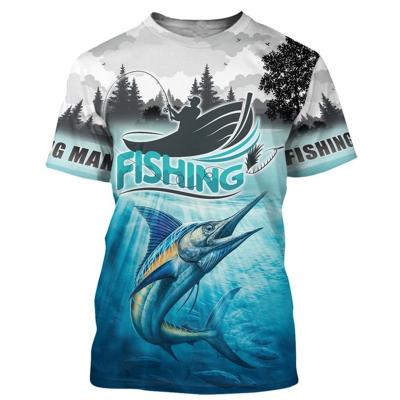 China Anti-wrinkle OEM new design O casual neck short sleeve animal printing summer loose men's T-shirt for sale