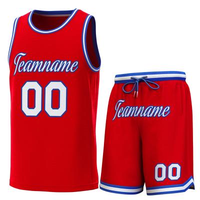 China Antibacterial Wholesale Blank Basketball Jerseys Factory OEM Basketball Team Uniform Clothing for sale