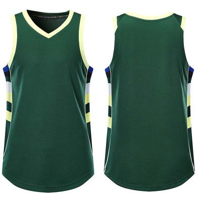 China OEM Antibacterial Cheap Reversible Basketball Tank Tops With Numbers Logo Custom Basketball Tank Top Wear for sale