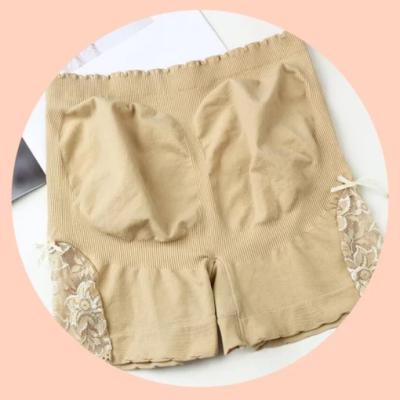 China Antibacterial Women's Underwear Mid Waist Panties Seamless Women's Panties Lace Up Bow Safety Pants for sale