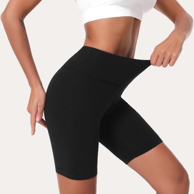 China Hot Custom Women's Gym Cycling Shorts Quick Delivery Ladies Workout Breathable Yoga Shorts With Belt Gaiters for sale