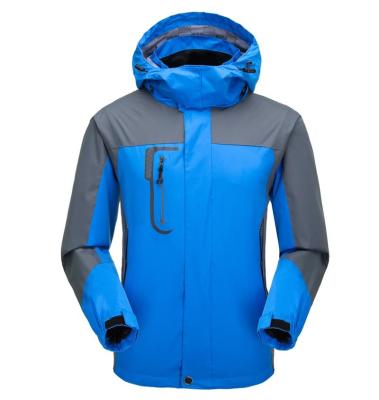 China Simple Outdoor Waterproof Polyester Windbreaker Jacket Man Winter Breathable Outwear for sale