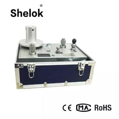 China Piston hydraulic  0.005 accuracy 0.1~100MPa dead weight tester pressure gauge calibration machine for sale