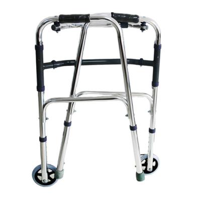 China Elderly Safe Medical Aluminum Foldable Walking Aid Rollator Disable Walking Walker for sale