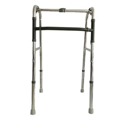 China Portable Lightweight Foldable Adjustable Aluminum Walker Walking Aid For Elderly for sale