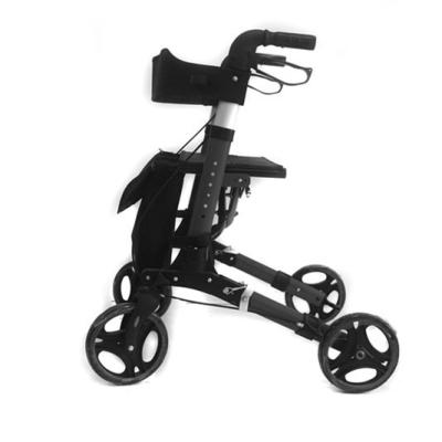 China Light Weight Aluminum Convenient Walker Rollator With Foldable Elder Seat for sale