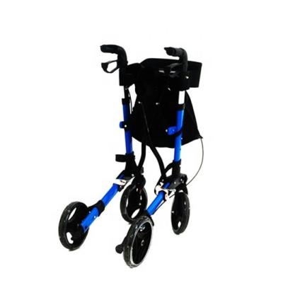 China Convenient Lightweight Foldable Walking Aid Equipment Rollator Elderly Walking Walker for sale