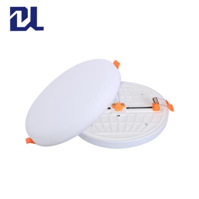 China No Frame Recessed LED Round Panel Light 9w 18w 24w 36w high quality slim recessed frameless round led panel light for sale