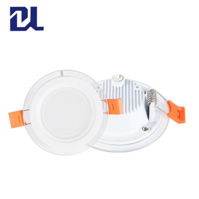 China Contemporary energy saving smart home smd aluminum round 6w 9w 12w 18w 24w lead glass downlight for sale