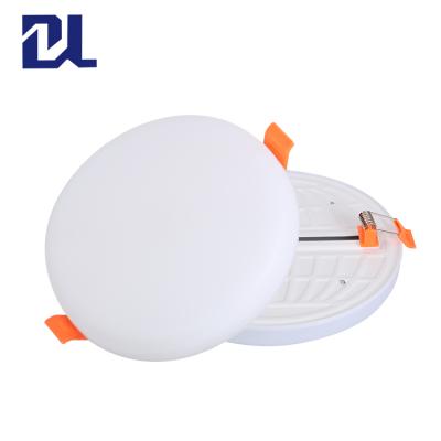 China No Frame Recessed Design Freedom Hole Newest Round Frame Recessed LED Panel Light smd 9w 18w 24w 36w No Frame No Led Panel Light for sale