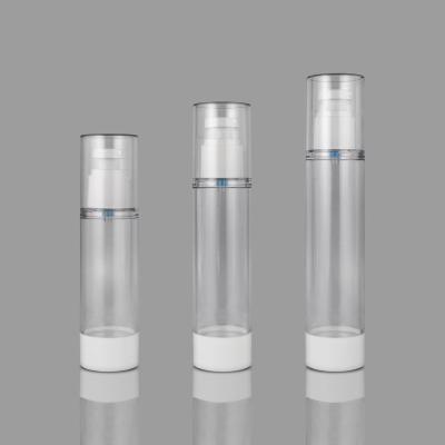 China BEAUTY PACKAGING AS Pump Airless Plastic Airless Lotion Bottle Clear Vacuum Pump Bottle for sale