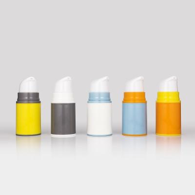 China 15ml 30ml 50ml pp cosmetic empty cosmetic plastic airless bottle for sale