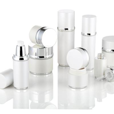 China BEAUTY PACKAGING 20ml30ml acrylic bottle and jar round acrylic cosmetic paaging bottle set for cosmetic for sale