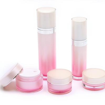 China BEAUTY PACKAGING Round Shape Bottle Acrylic Skin Care Cosmetic Paaging For Women for sale