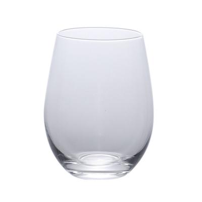 China New 400ml 540ml High Borosilicate Handmade Transparent Coffee Juice Single Wall Glass Cups for sale