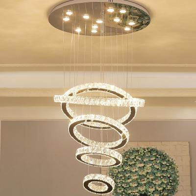 China Newest Modern Modern Contemporary Hanging Lamp LED Crystal Pendant Lights Lamp Design Chandeliers for sale