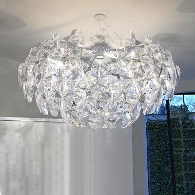 China Modern Modern Classic Light Fixtures Hanging Chandeliers White Acrylic Pendant Lighting for sale