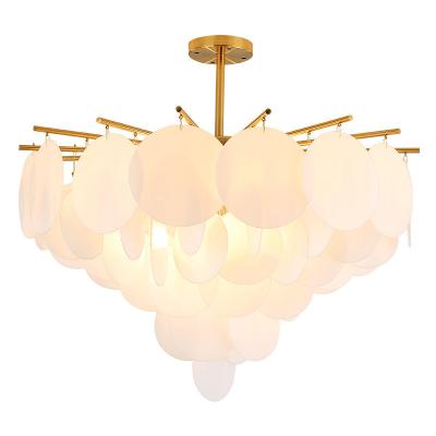 China European American Luxury Glass Body Gold Color Chandelier Dining Room Pendant Lamp Style LED Hanging Light for sale