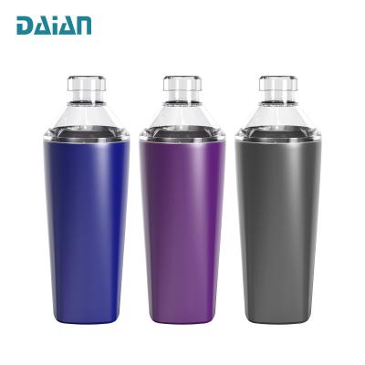 China Double Wall Design 20oz Stainless Steel Baston Vacuum Tumbler And Cocktail Shaker Custom Made for sale