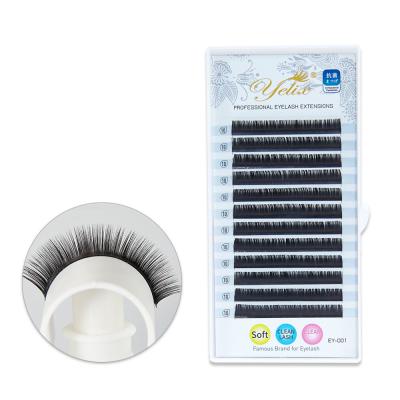 China Natural Classic Wick Mink Individual Eyelash Extension by Yelix OEM/ODM Logo Packing Box Eyelash Volume for sale