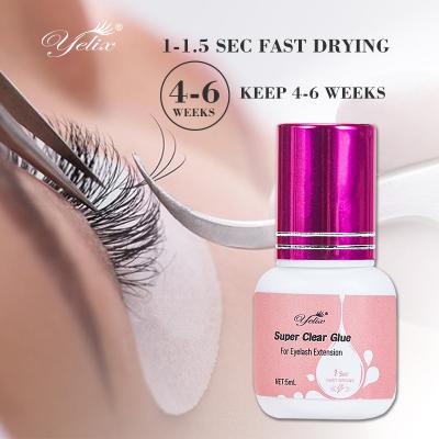 China Yelix 0.1-3s Quick Dry Cyanoacrylate Lash Glue South Korea Clear Adhesive Sensitive Strong Waterproof Eyelash Glue for sale