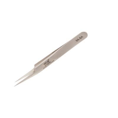 China Vetus 5A-SA Stainless Steel Antimagnetic Blooming Tweezers Nail Art/Face Care/Eyelash Extension Pincet Tweezers for sale