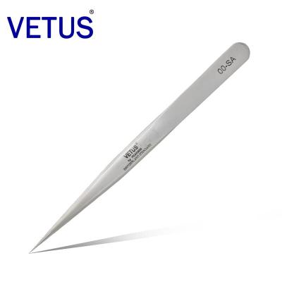 China Yelix 00-SA Manufacturer Antimagnetic Straight Tip False Eyelash Tweezers Stainless Steel Premium Volume Eyelash Tweezers for sale