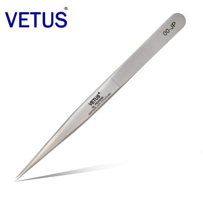 China Comfortable Handle Yerlix 100% Premium Custom Designed Vetus Curved Volume Stainless Lashes Makeup Tools Eyelash Extension Tweezers 00-JP for sale