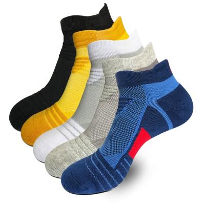 China Anti-Fault Mens Socks Sport Low Cut Compression Cotton Socks Basketball Sports Socks Male for sale